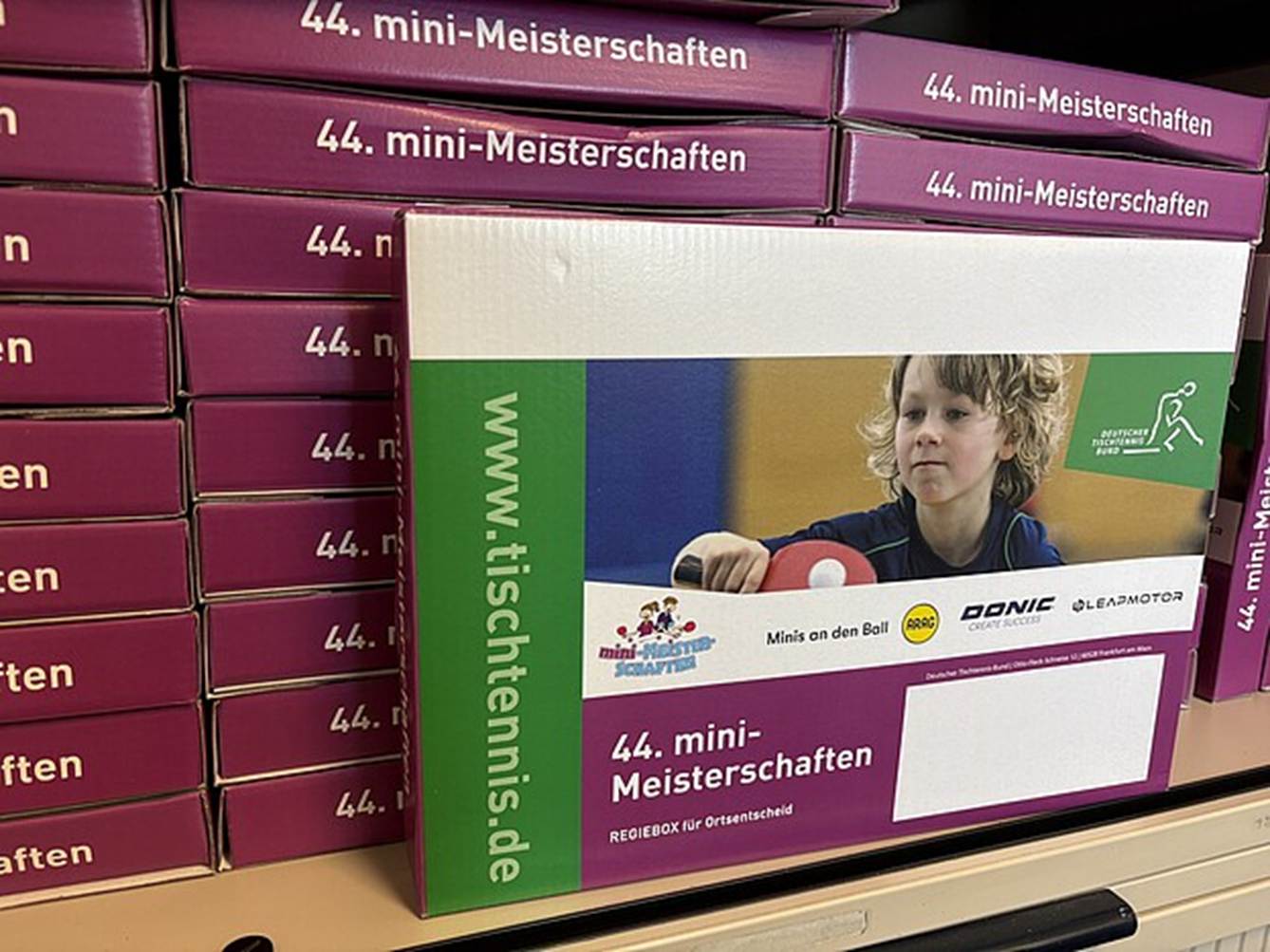 Alles drin für den Ortsentscheid: Die Regiebox für die 44. mini-Meisterschaften.